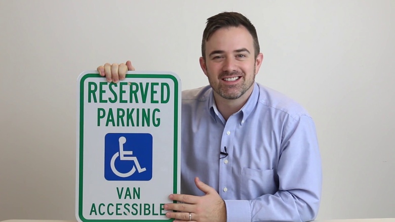 Reserved Parking Van Accessible Sign
