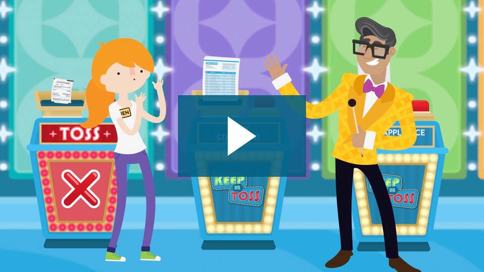 Video thumbnail for Organize Your Finances with a play button over the top.