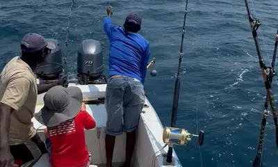 My sons first ocean fish