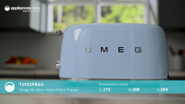 4-Slice Toaster (Pastel Blue), SMEG