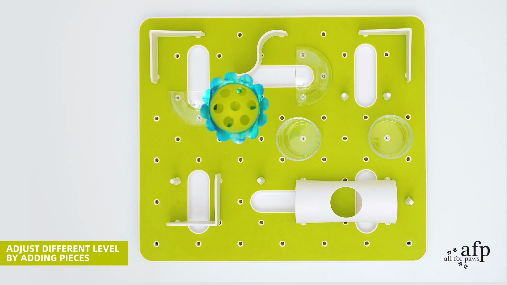 ALLFORPAWS Interactives Treat Maze Cat Puzzle Toy, Green - Chewy.com