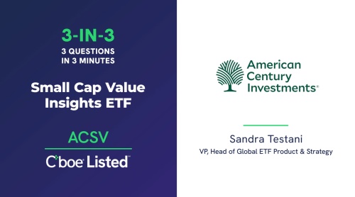 3 Questions in 3 Minutes: Small Cap Value Insights ETF (ACSV) | Sandra Testani