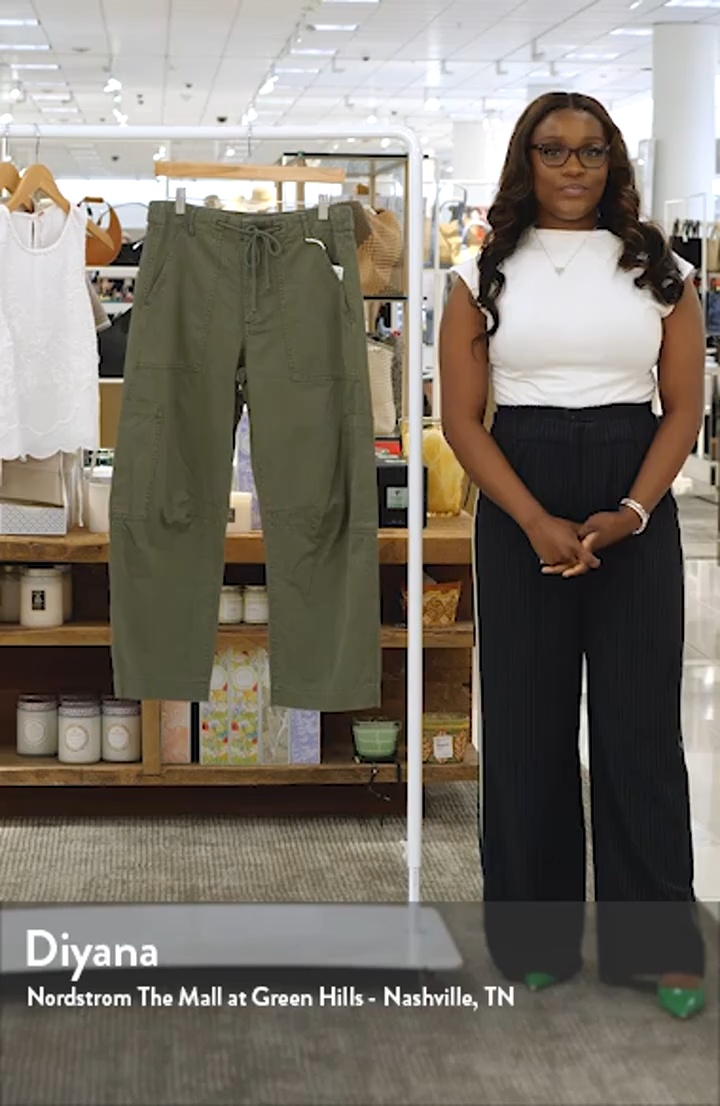 Pistola Sabrina High Waist Barrel Twill Utility Pants | Nordstrom