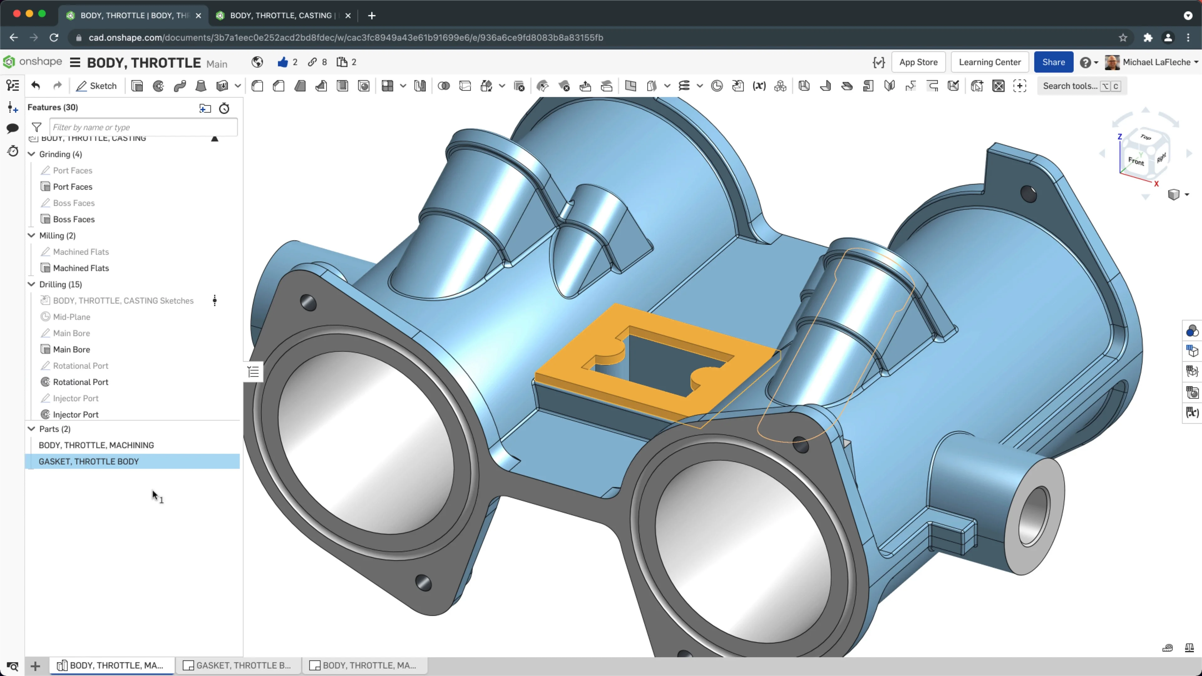 CAD Features in Onshape   