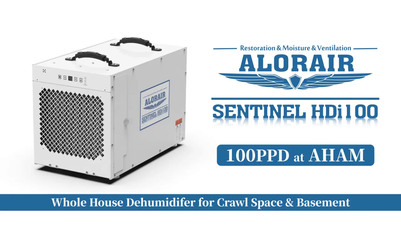AlorAir Sentinel HDi100 Whole Home Dehumidifier 100 Pints