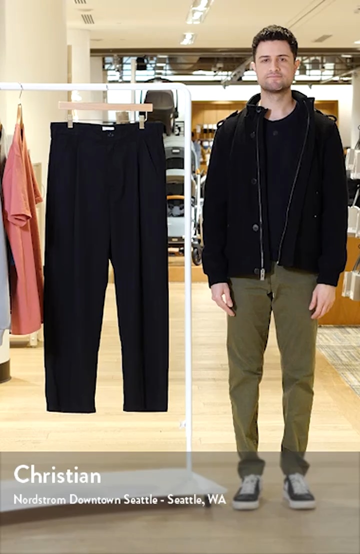 Obey Otis Pleated Twill Pants (Men) | Nordstrom