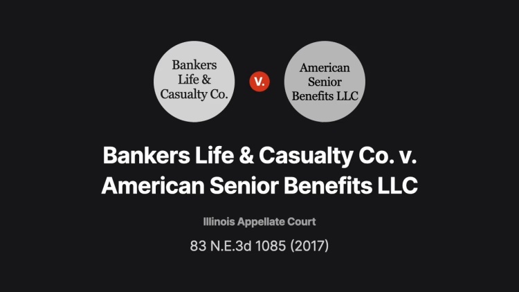 Bankers Life & Casualty Co. v. American Senior Benefits LLC