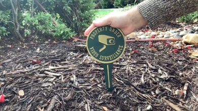 Property Under Video Surveillance Lawn Stake Sign
