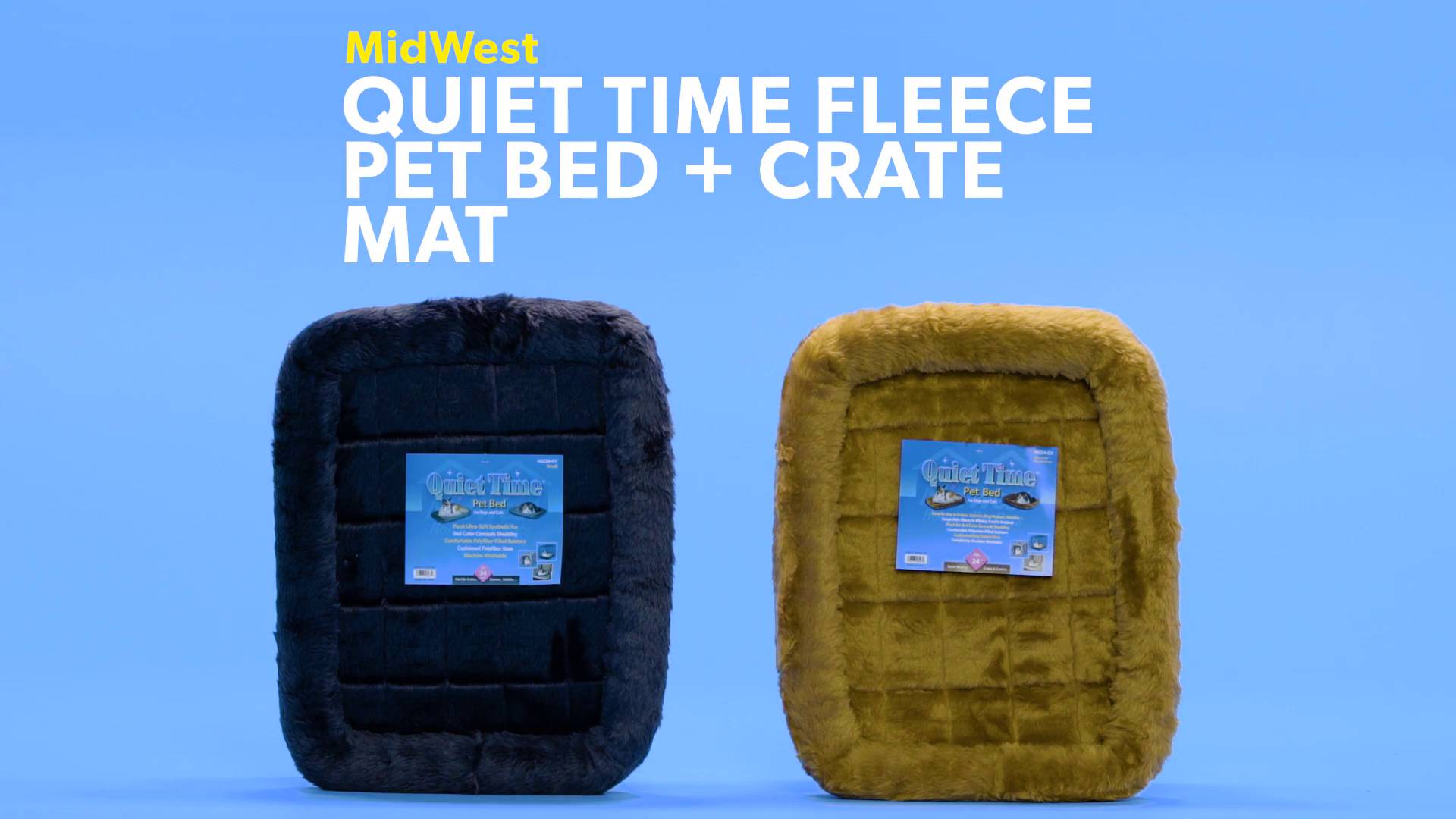 Midwest quiet time fleece pet bed 2024 and crate mat