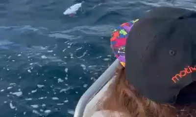  10y old 1st open water fishing 