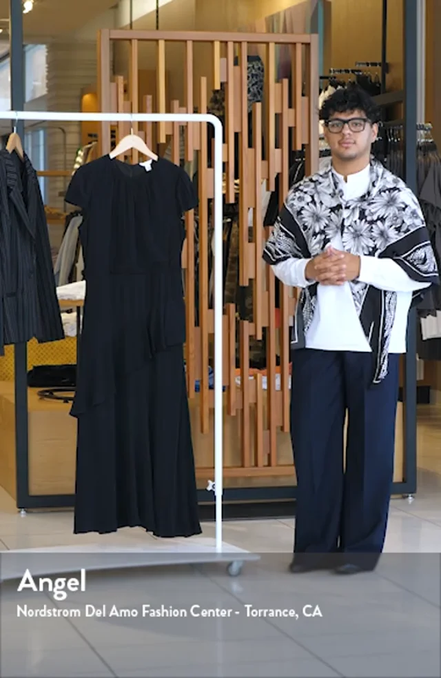 Caslon® Cap Sleeve Ruffle Dress Nordstrom