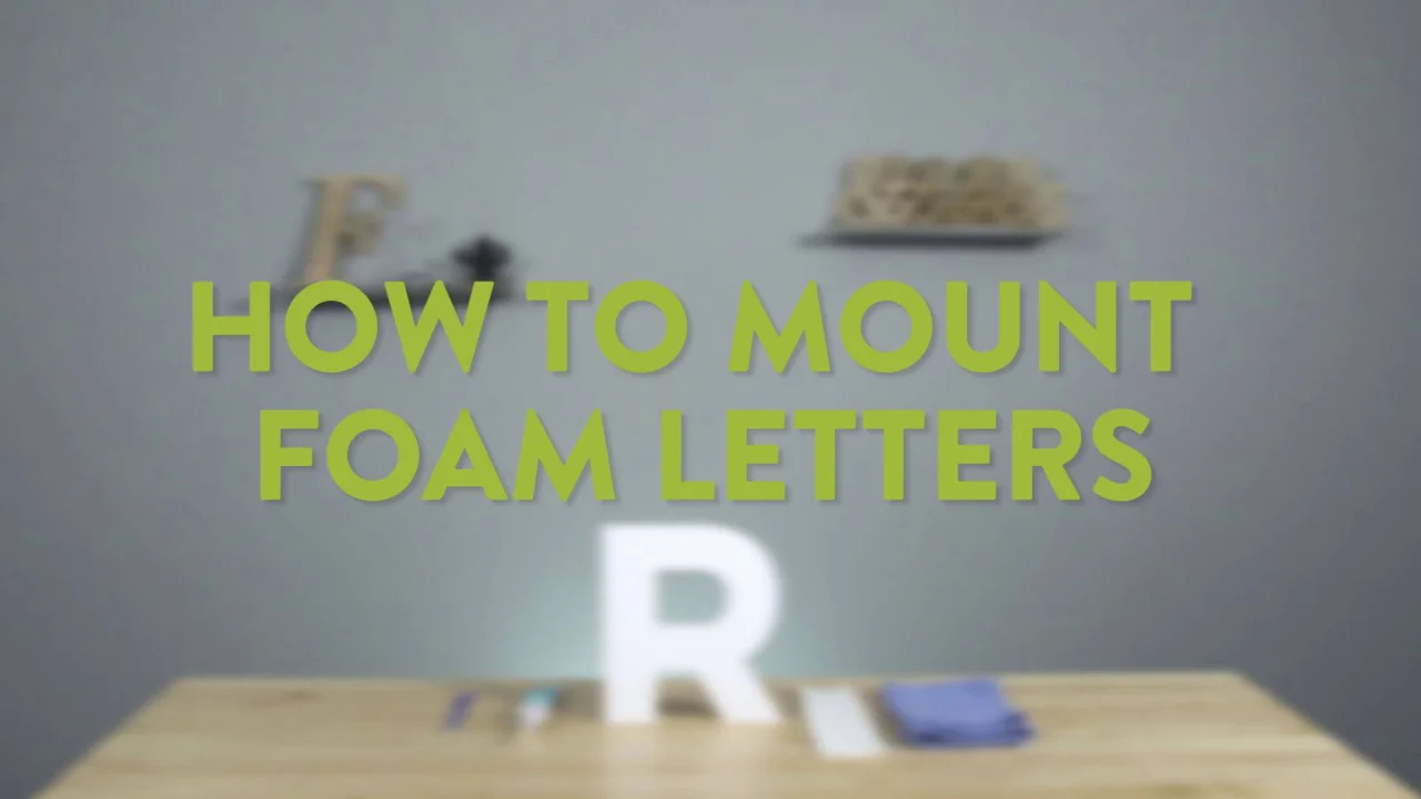 5 Ways to Use Foam Letters