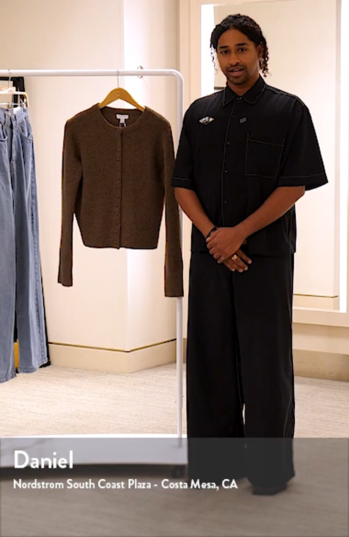 Topshop Covered Button Cardigan | Nordstrom