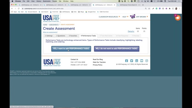 Screenshot from Getting Started with USATestprep video