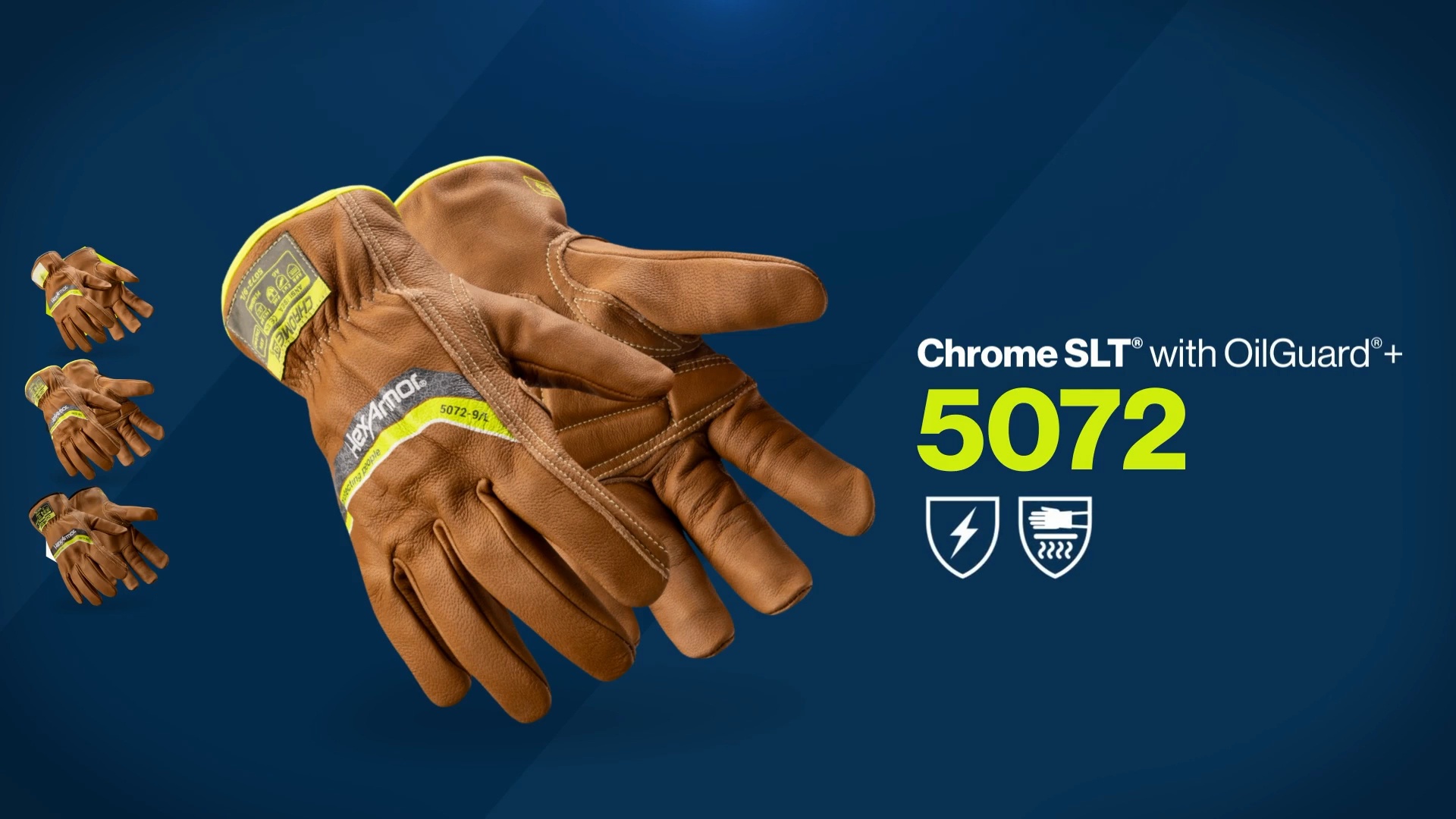 Chrome SLT 5072IMP - Oil-resistant leather glove - HexArmor