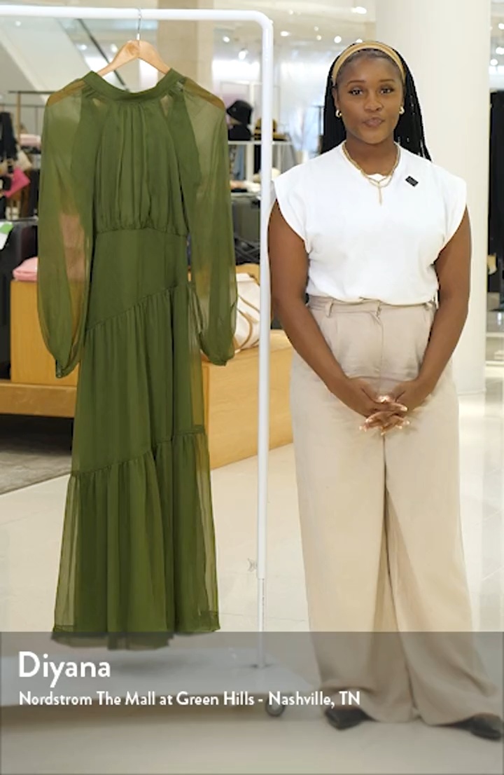 Julip Long Sleeve Tiered Maxi Dress