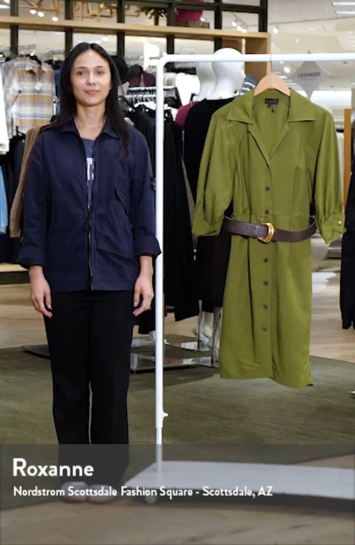 【Donna Karan New York】Linen Belted Shirtdress Donna Karan New York Belted Linen Blend Shirtdress | Nordstrom