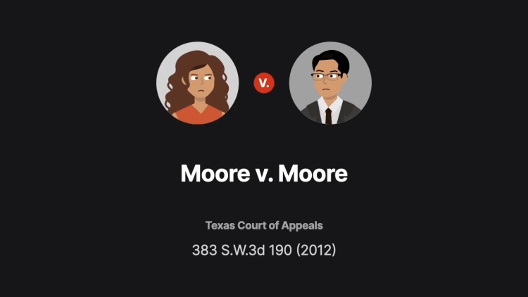Moore v. Moore