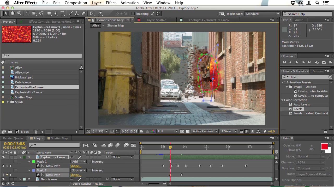 Smoke, Fire and Explosions in Adobe After Effects - Mixing Debris with ...