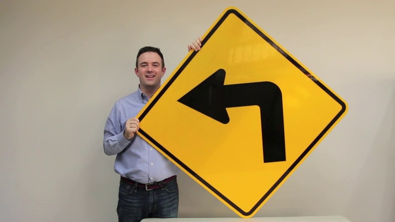 Turn Sign (Pictogram)