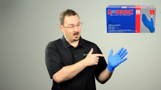 Gloveworks HD Royal Blue Nitrile Latex Free Disposable Gloves