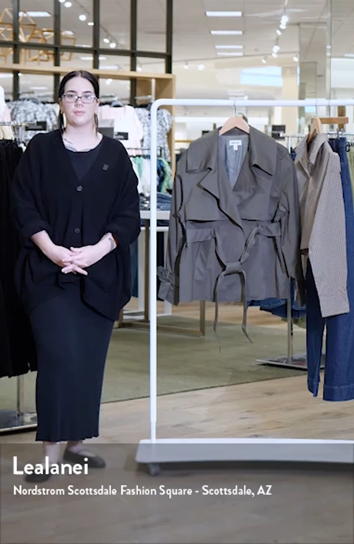 Exaggerated Crop Trench Coat