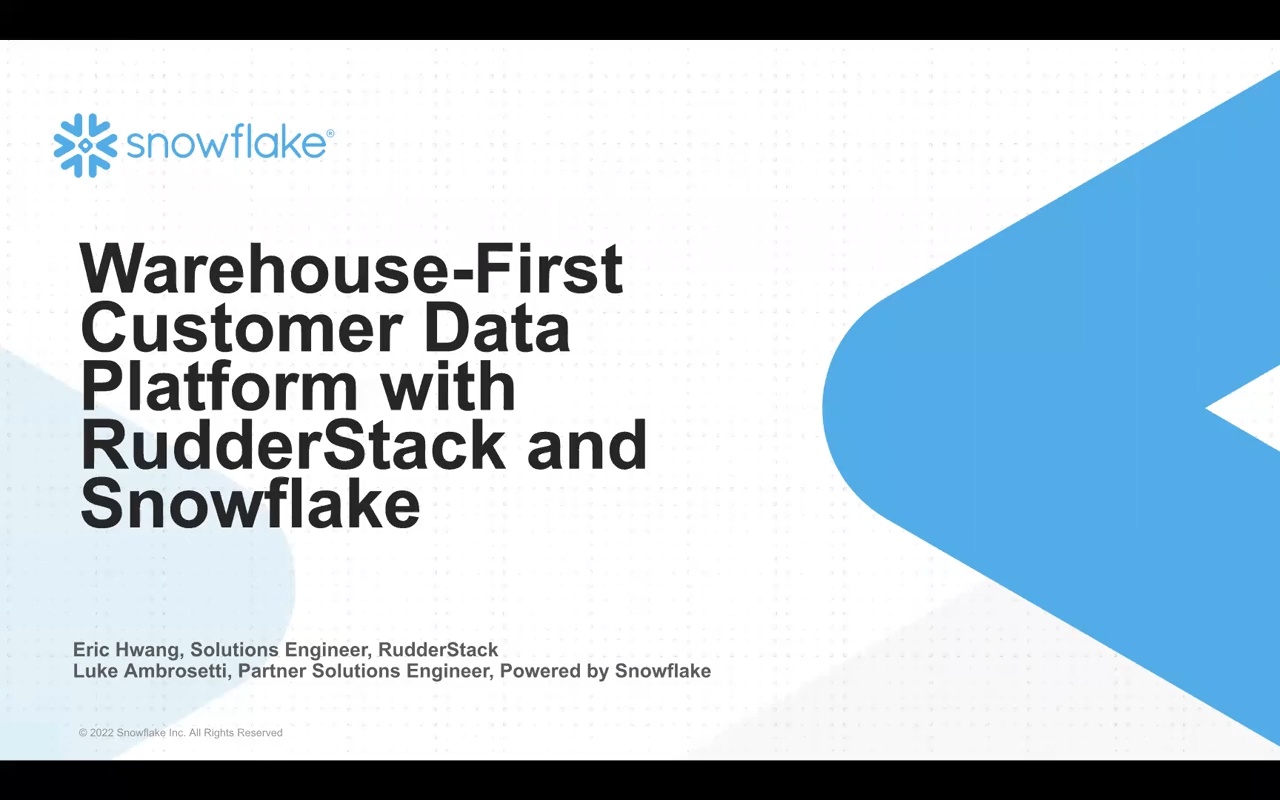 How Rudderstack’s Connected Application On Snowflake Makes It Easy To ...