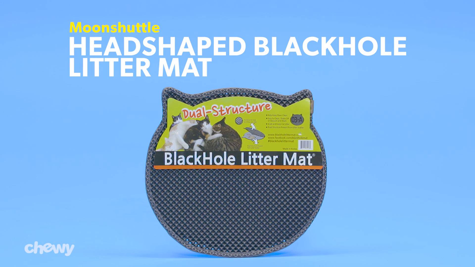 Moonshuttle blackhole litter on sale mat