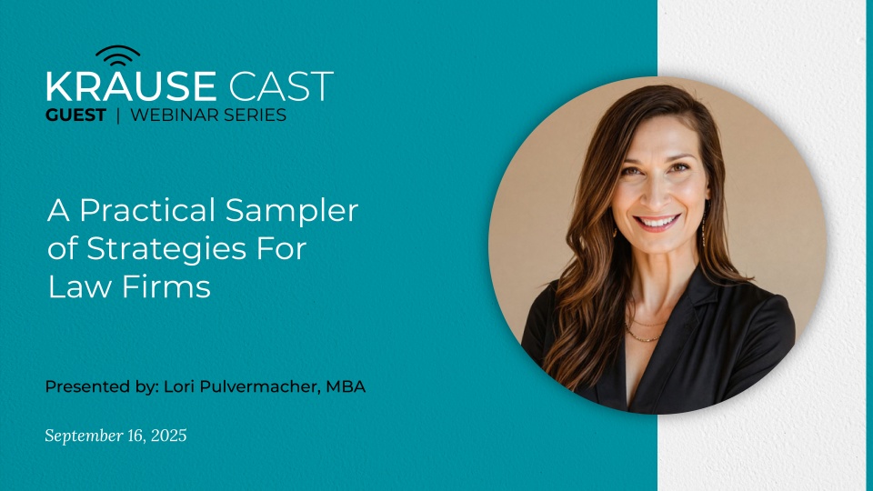 A Practical Sampler of AI Strategies for Law Firms