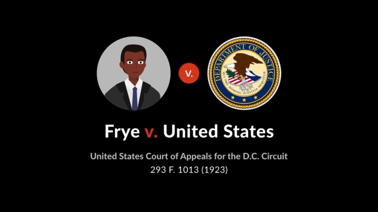 Frye v. United States