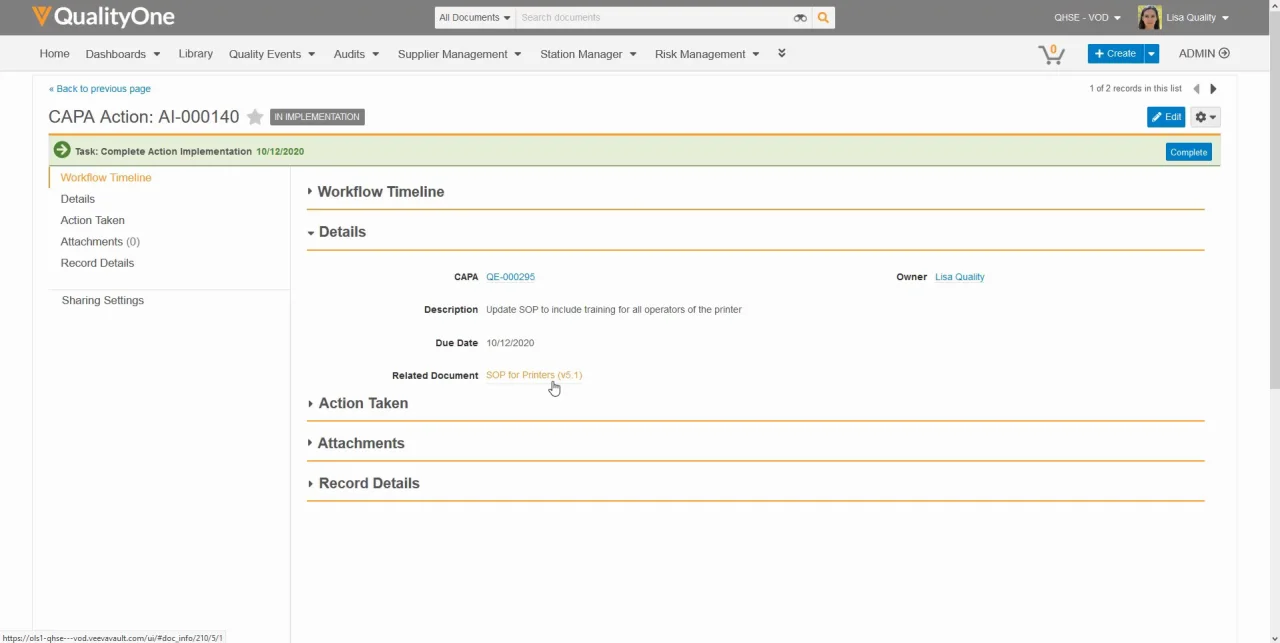 QualityOne Module Intro