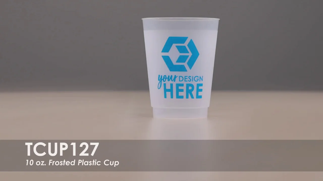 Cheers to 8oz or 10oz Frosted Unbreakable Plastic Cup 194 