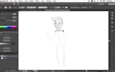 Creating Male Cartoon Characters In Adobe Illustrator Sketch The Creating Male Cartoon Characters In Adobe Illustrator Sketch The