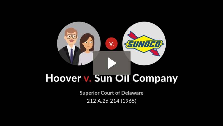 Hoover v. Sun Oil Company