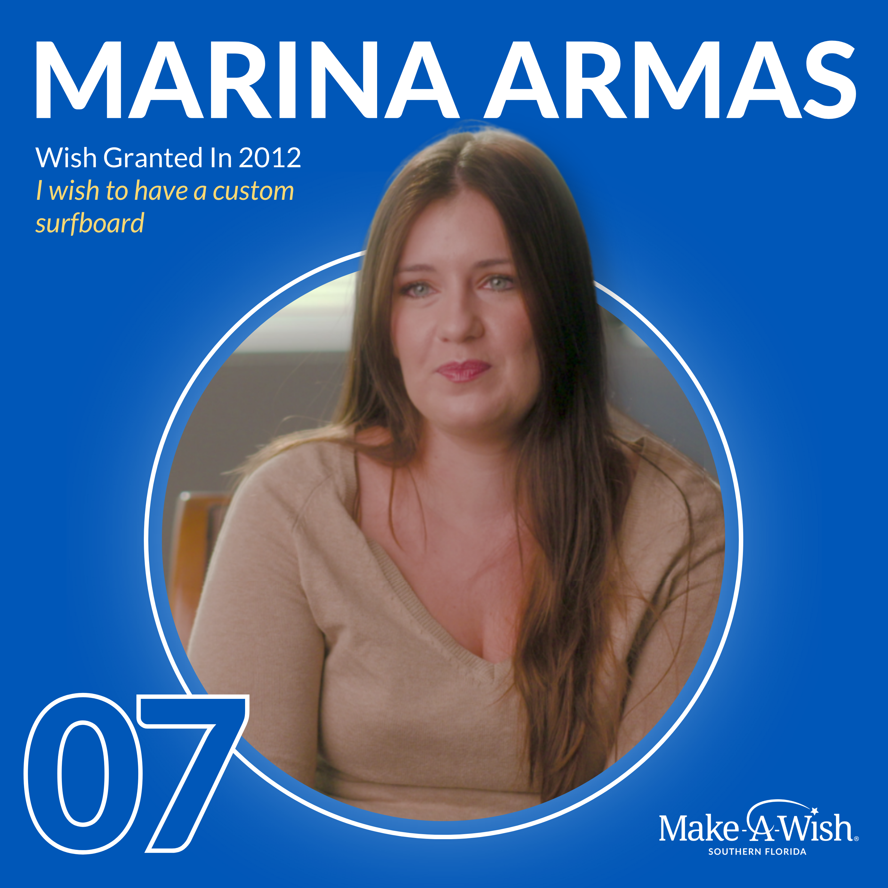 EP07 – Wish Alumnus Marina Armas – Her “Live Life Like You Stole It” Custom Surfboard Wish episode artwork