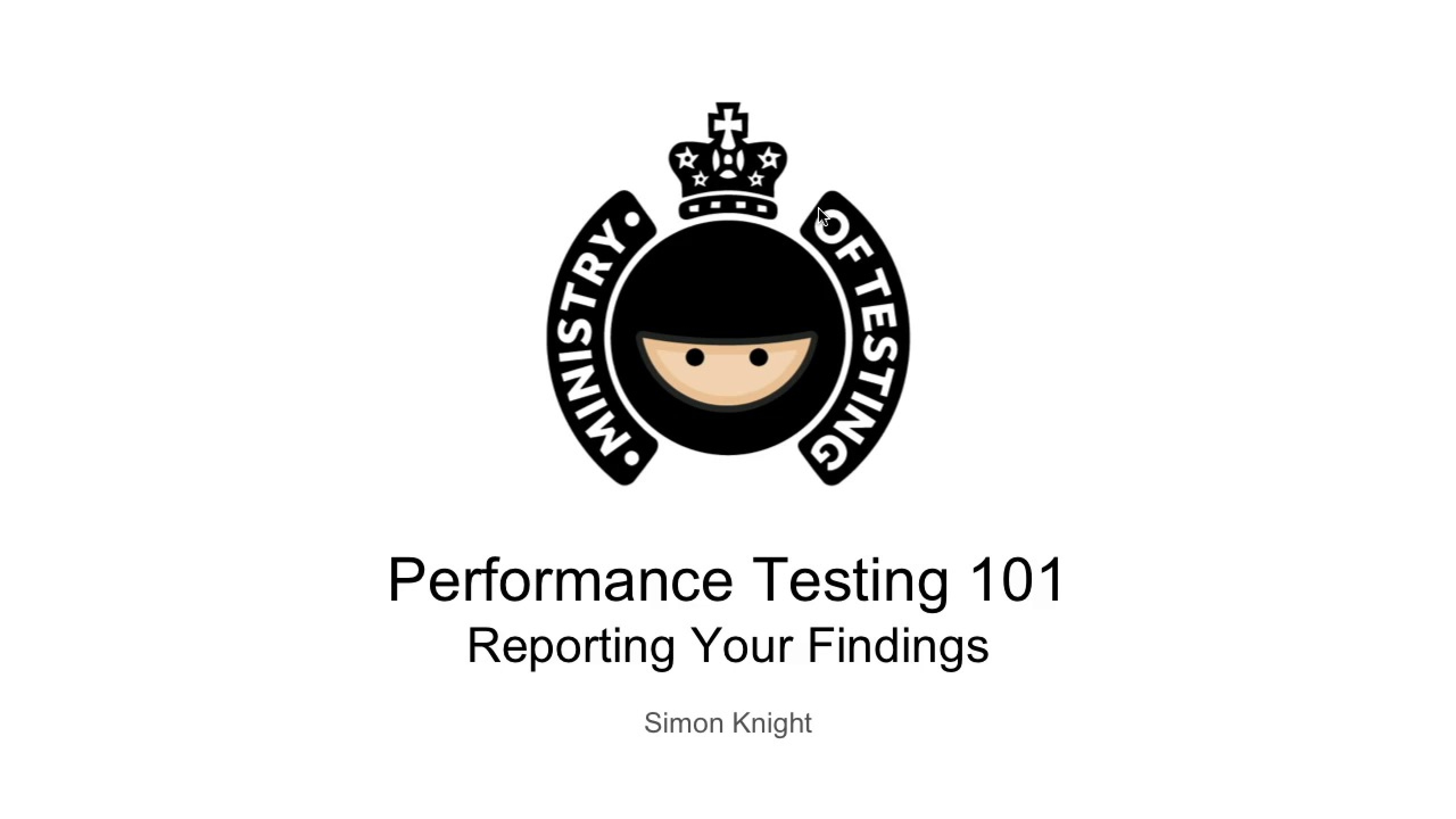 Reporting Your Findings