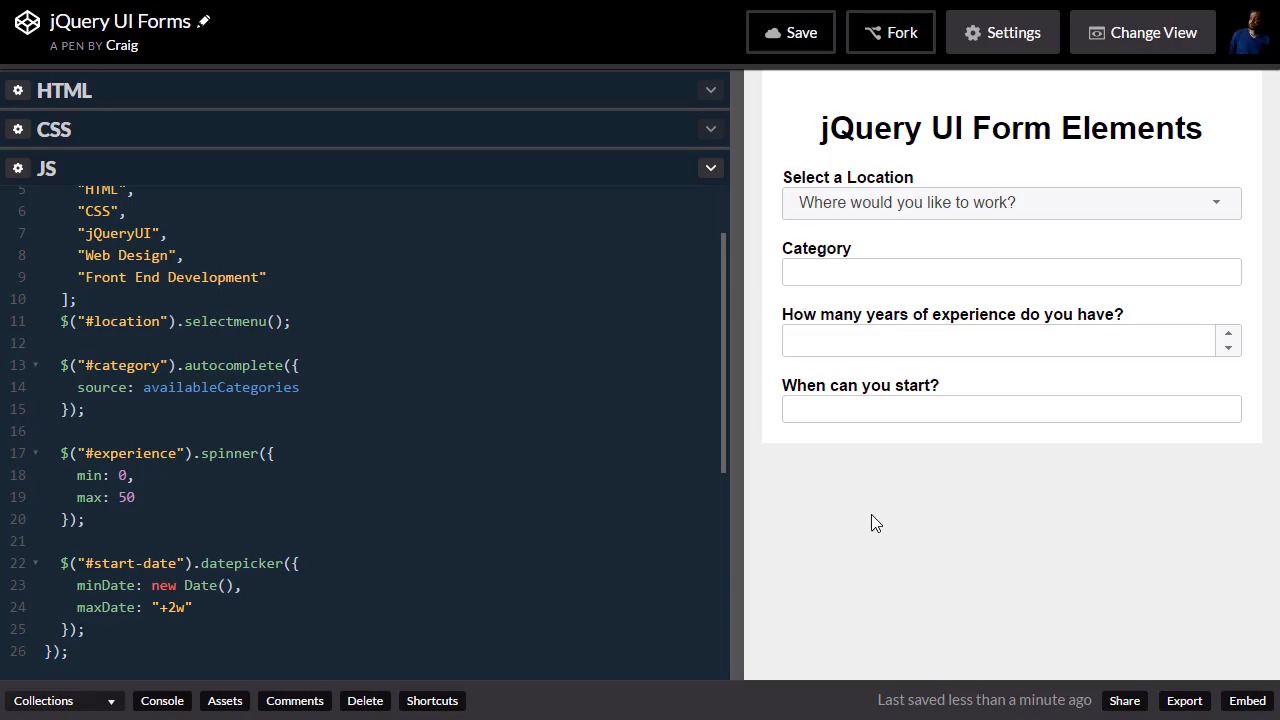 Form Elements With JQuery UI - Final Thoughts