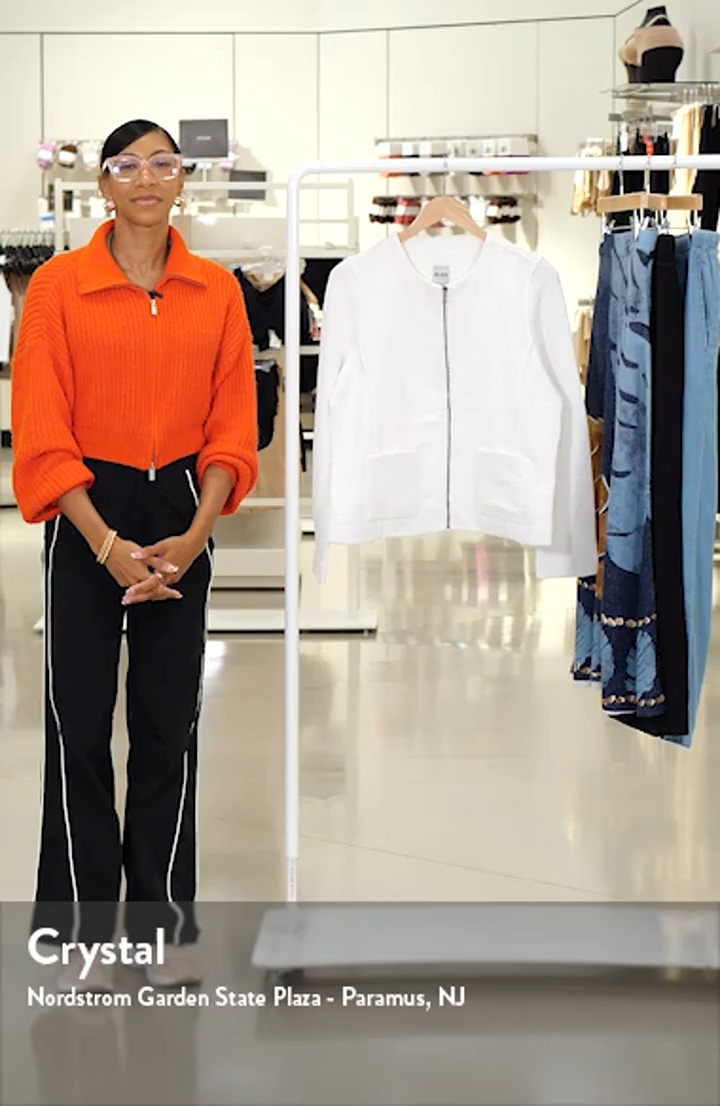 NIC+ZOE Mix Zip Front Knit Jacket | Nordstrom