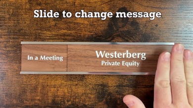 Custom Slider Sign - Do Not Disturb/Welcome