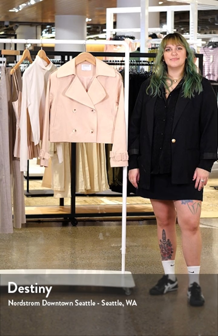 RUE SOPHIE Enola Crop Trench Coat | Nordstrom
