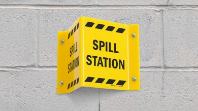 Spill Station Sign