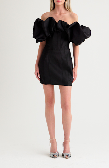 HOUSE OF CB Selena Puff Off the Shoulder Minidress | Nordstrom HOUSE OF CB Selena Puff Off the Shoulder Minidress | Nordstrom