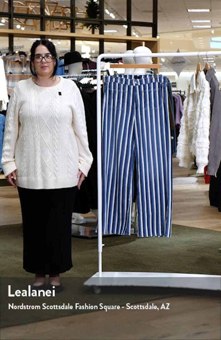 The Patch Pocket Twister Sneak Flared Wide Leg Jeans