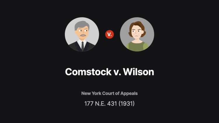 Comstock v. Wilson