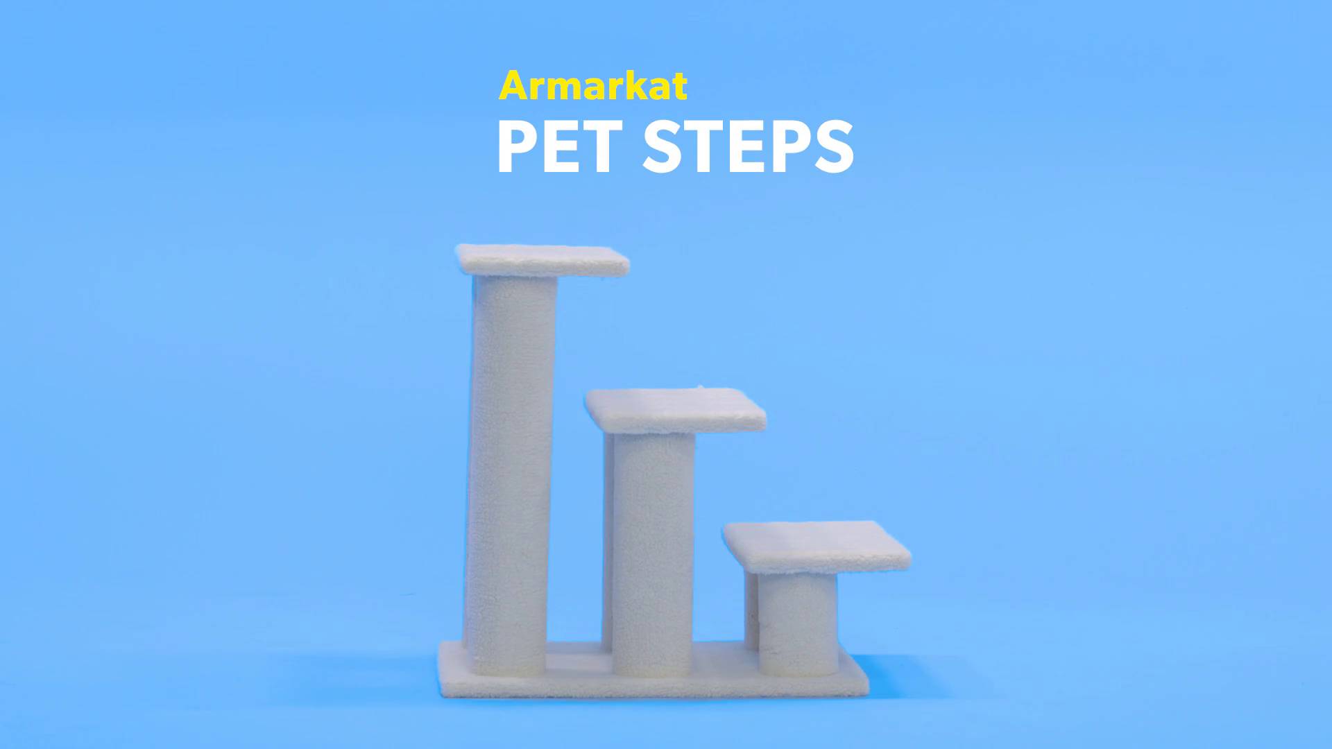 ARMARKAT Real Wood Pet Steps, Ivory, 3 steps - Chewy.com