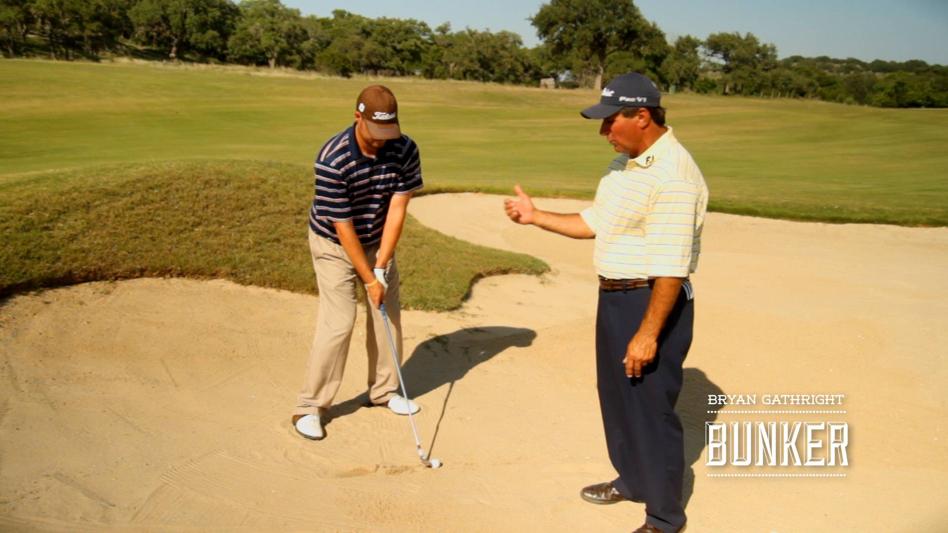 Bunkers: Fairway Bunker Shot on Downhill Lie