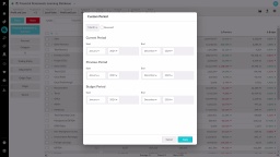 Set a custom period in Financial Statements