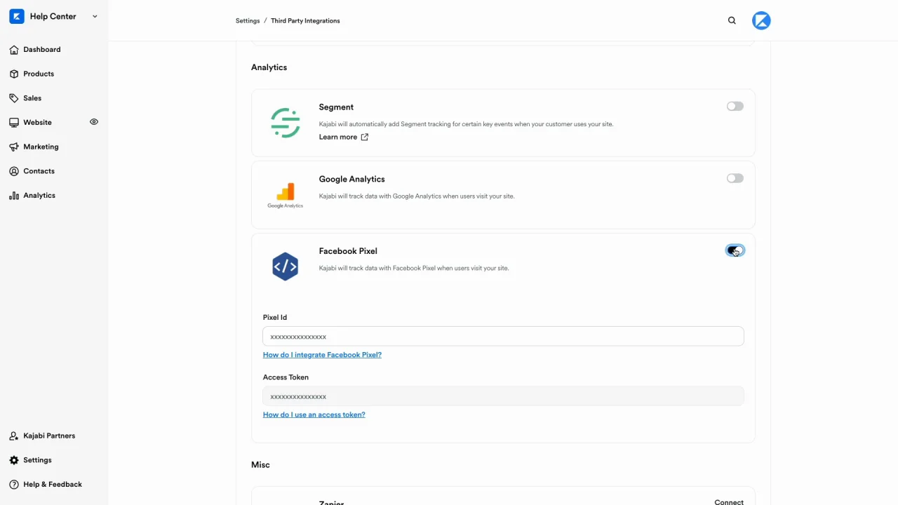 Step 3 - Connect Your Meta Pixel to Your Kajabi Site (updated)