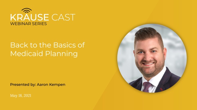 Back to the Basics of Medicaid Planning