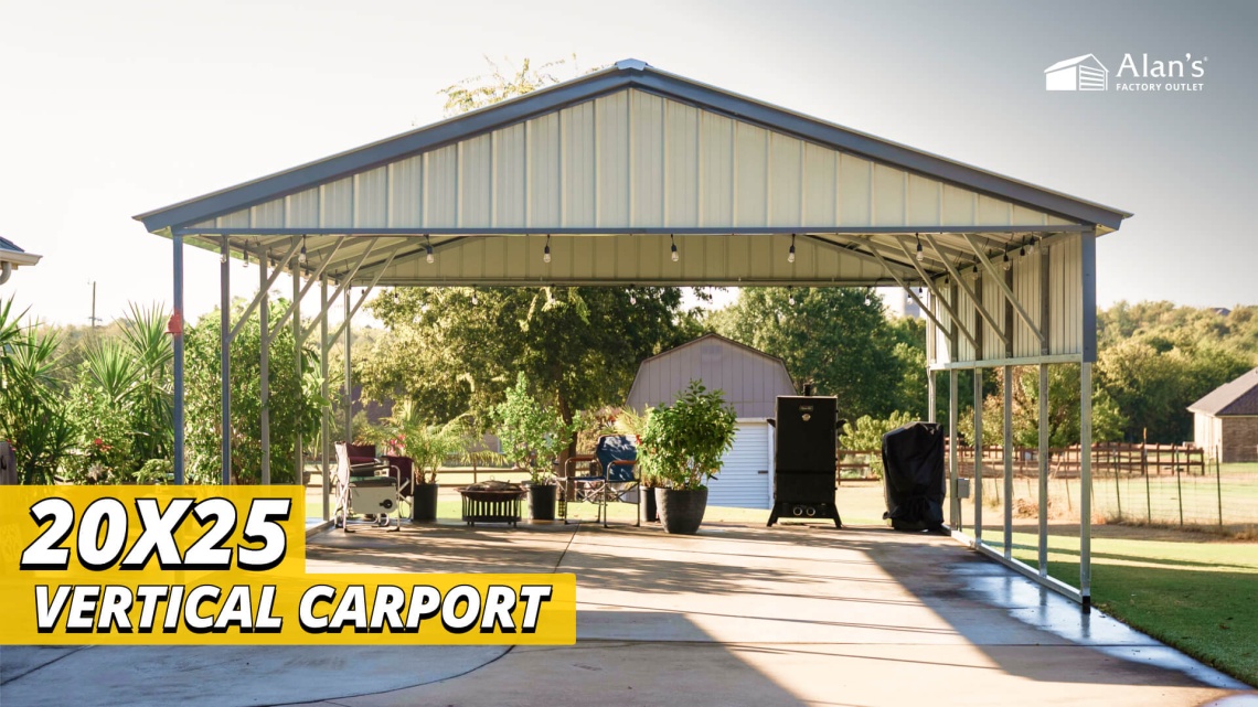 Video thumbnail for 20x25 - Vertical Carport